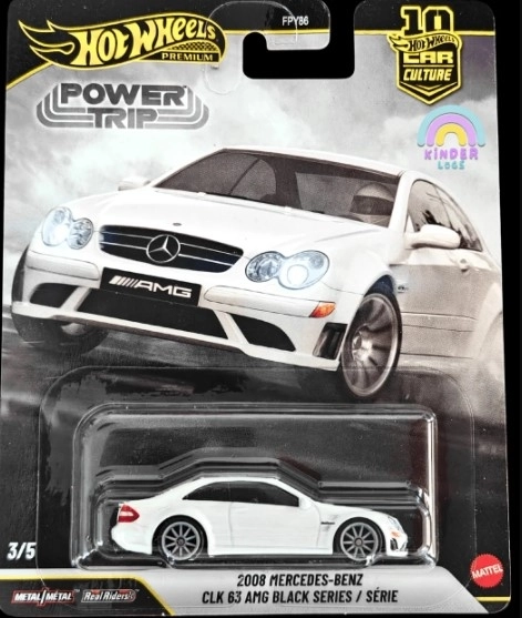 Hot Wheels Premium - 2008 Mercedes-Benz CLK 63 AMG Black Series Power Trip